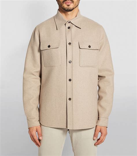 Overshirt in wool 